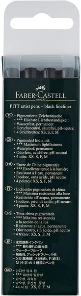 FABER-CASTELL PITT Artist Pen Wallet of 4 - Al Masam Stationery LLC